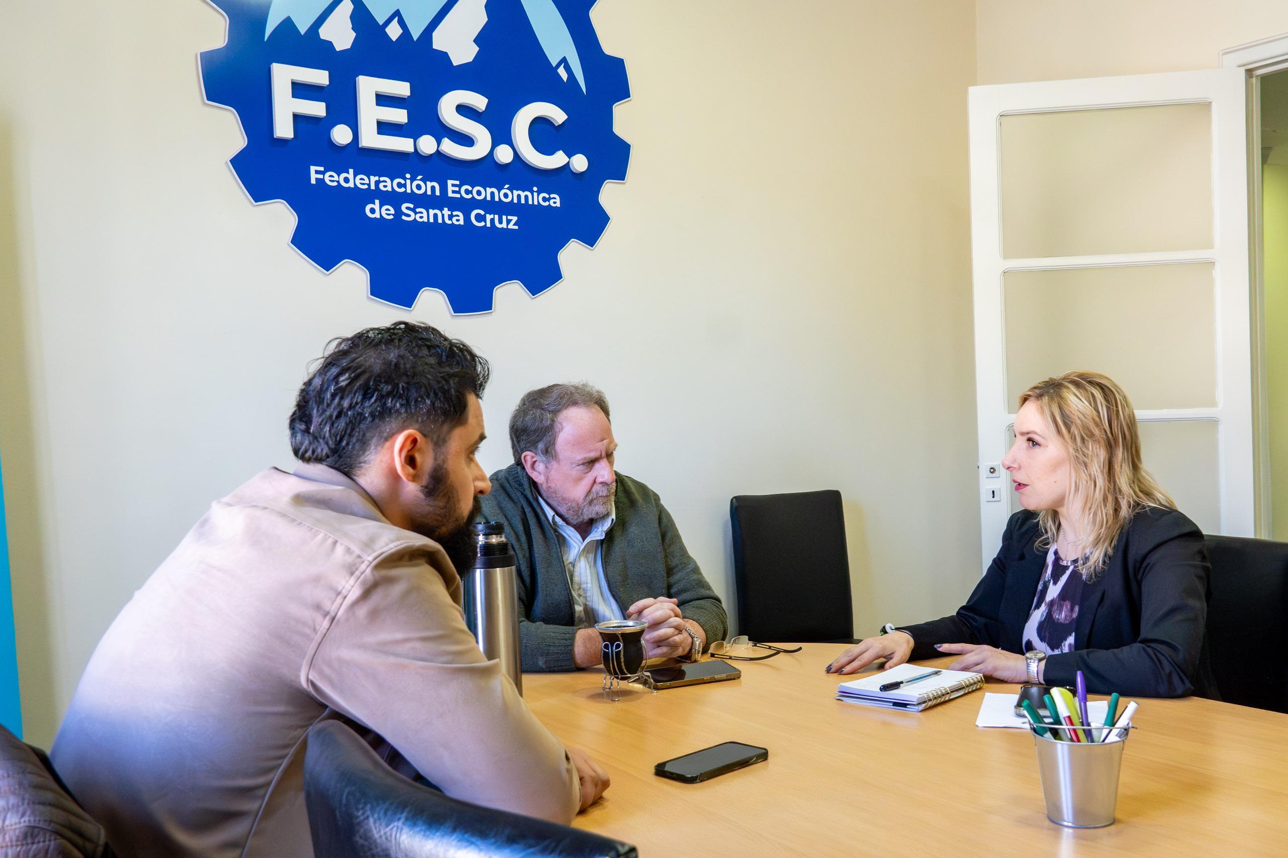 La diputada Moira Lanesan se reunió con el titular de la Federación Económica de Santa Cruz: “la situación de las PyME es crítica”