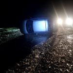 Vuelco en Ruta cerca de Lobería: un hombre perdió el control por escarcha en la calzada
