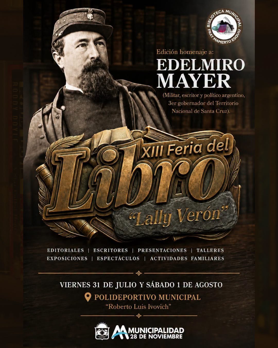 Todo listo para la XIII Feria del Libro “Lally Verón” en 28 de Noviembre