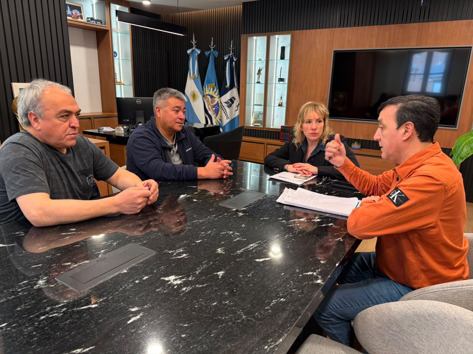Pablo Grasso recibió a trabajadores de Intercargo: fuerte preocupación por el crecimiento del desempleo y el cierre de empresas