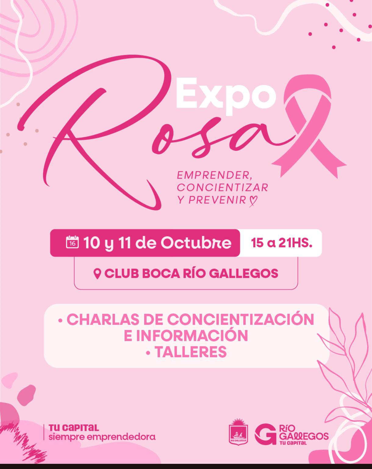 Se viene la “Expo Rosa”, con actividades de concientización, prevención y emprendimientos